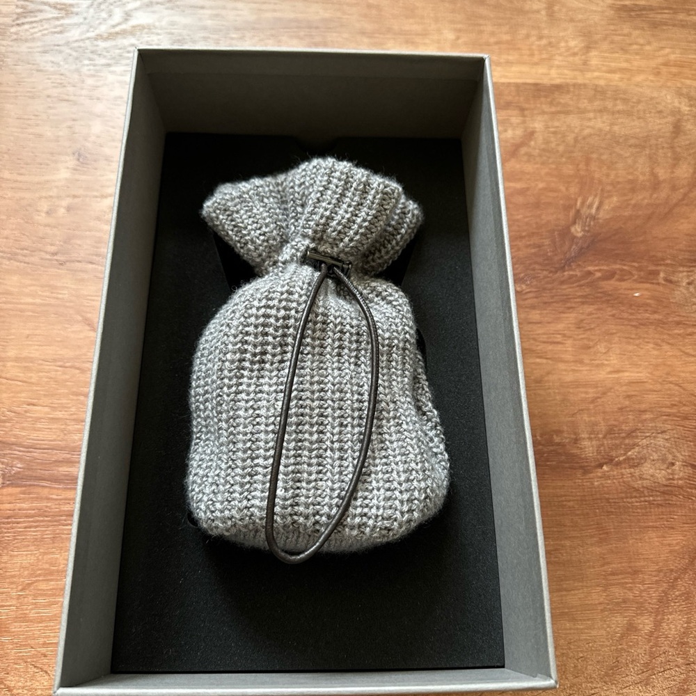 Brunello Cucinelli cashmere sequins pouch